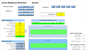 Projector Brightness Calculator